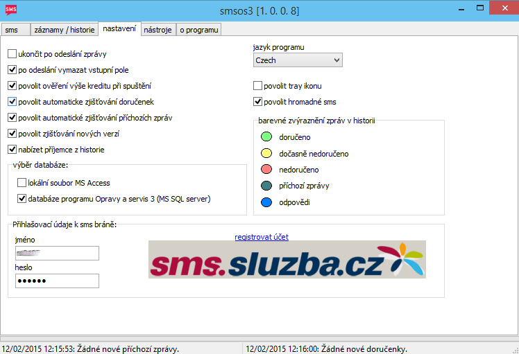 SMS modul webová brána